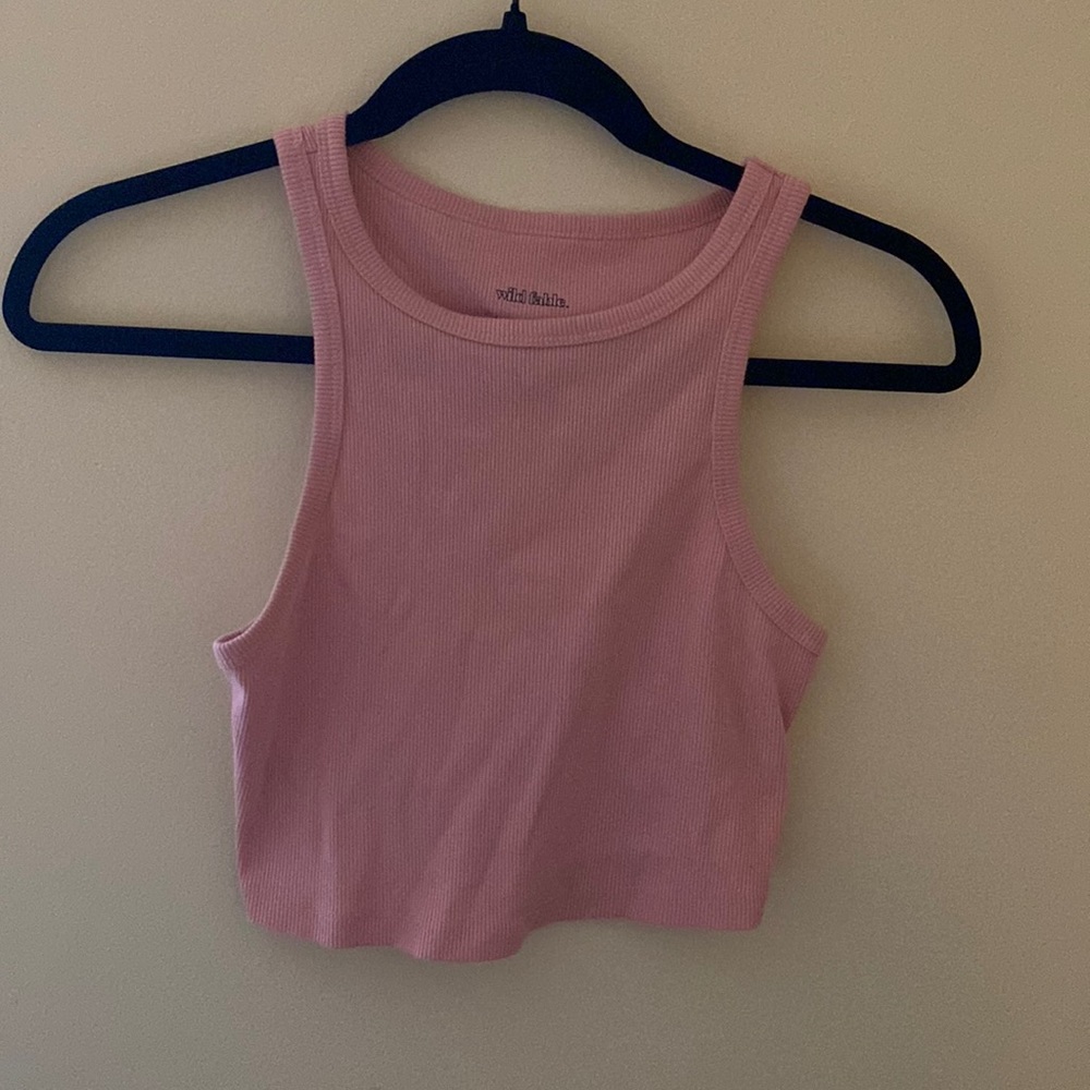 Pink Cami Crop Top